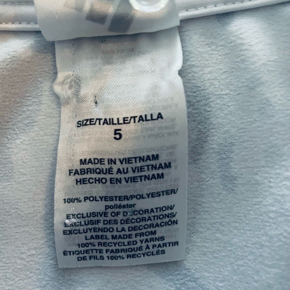 Adidas Boys Track Jacket White Camouflage Full Zip Up Jacket Sz 5 - Picture 5 of 5